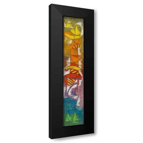 Totem II Black Modern Wood Framed Art Print by Da San Lorenzo, Paolo