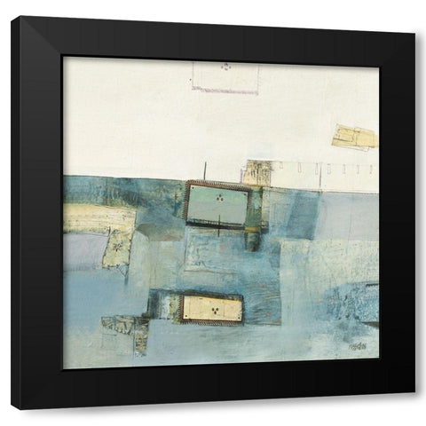 Three Star Plain Black Modern Wood Framed Art Print with Double Matting by Frampton, Russell