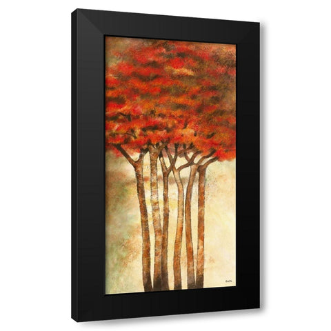 Branches Black Modern Wood Framed Art Print by Gack, Jean-Pierre