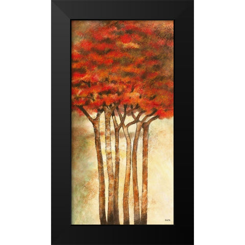 Branches Black Modern Wood Framed Art Print by Gack, Jean-Pierre
