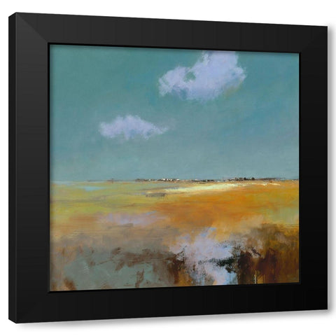 Purple Clouds Black Modern Wood Framed Art Print with Double Matting by Groenhart, Jan