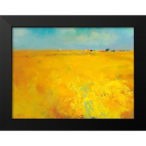 Harvest Time Black Modern Wood Framed Art Print by Groenhart, Jan