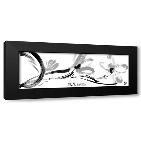 Ryuka IV Black Modern Wood Framed Art Print by Hitomi, Naoki