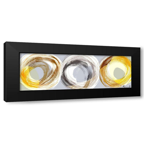 Maru II Black Modern Wood Framed Art Print by Hitomi, Naoki