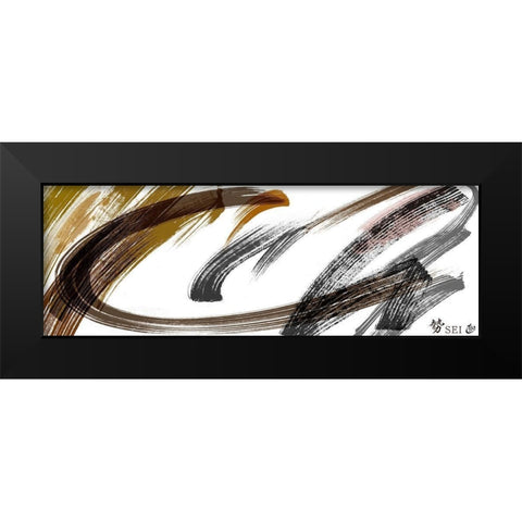 Sei III Black Modern Wood Framed Art Print by Hitomi, Naoki