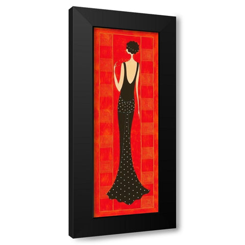 Majeste Black Modern Wood Framed Art Print by Laly