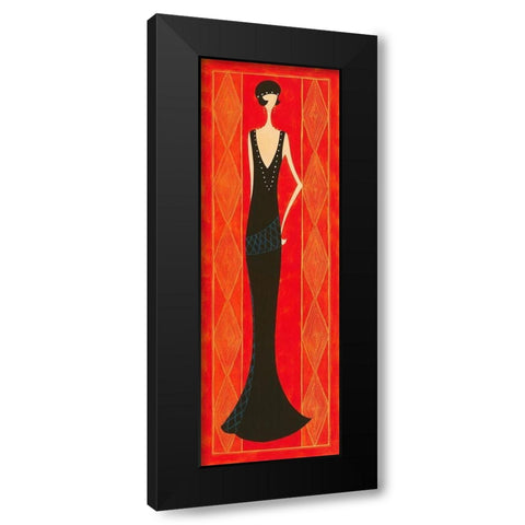 Noblesse Black Modern Wood Framed Art Print with Double Matting by Laly