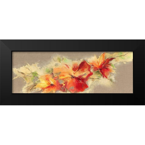 Flowers I Black Modern Wood Framed Art Print by Marks, Rita