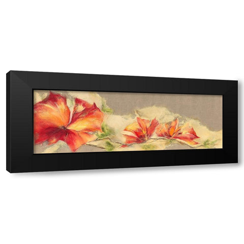 Flowers II Black Modern Wood Framed Art Print with Double Matting by Marks, Rita