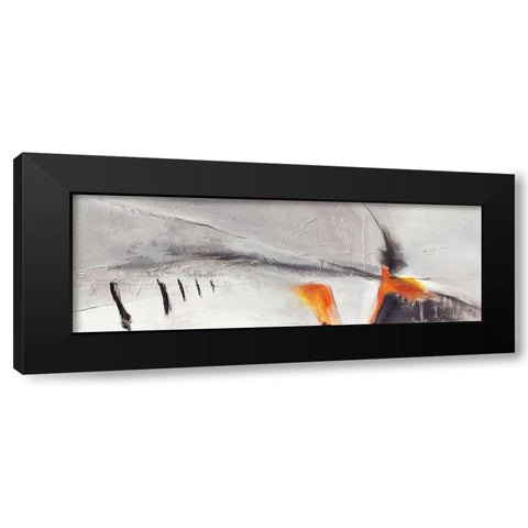 Abstrakte Landschaft II Black Modern Wood Framed Art Print by Marks, Rita