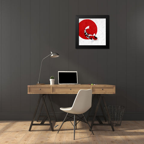 Red Point Showa Black Modern Wood Framed Art Print by Gruhn, Nicole
