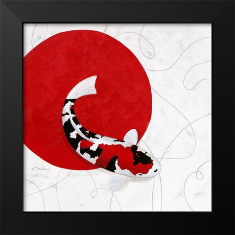 Red Point Showa Black Modern Wood Framed Art Print by Gruhn, Nicole