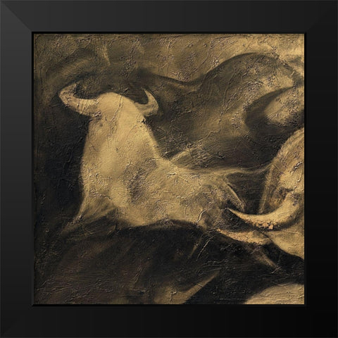 Toros I Black Modern Wood Framed Art Print by Panasenko, Inna