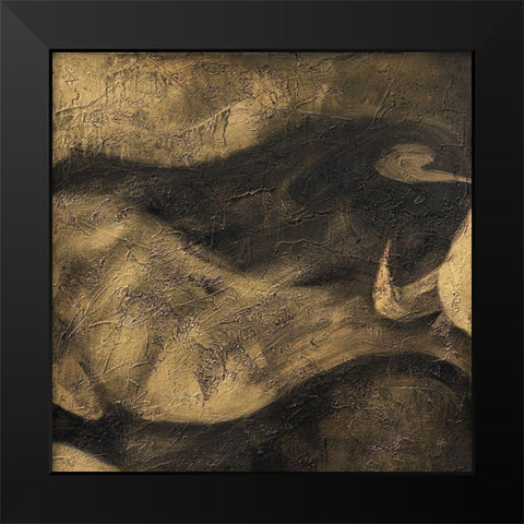 Toros II Black Modern Wood Framed Art Print by Panasenko, Inna