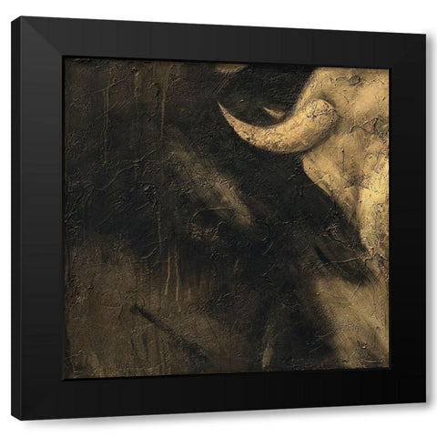 Toros V Black Modern Wood Framed Art Print with Double Matting by Panasenko, Inna