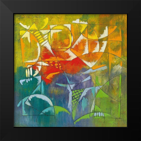 Finestra sul porto I Black Modern Wood Framed Art Print by Da San Lorenzo, Paolo