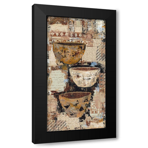 Old Pots II Black Modern Wood Framed Art Print by Shaffer Johnson, Sandee