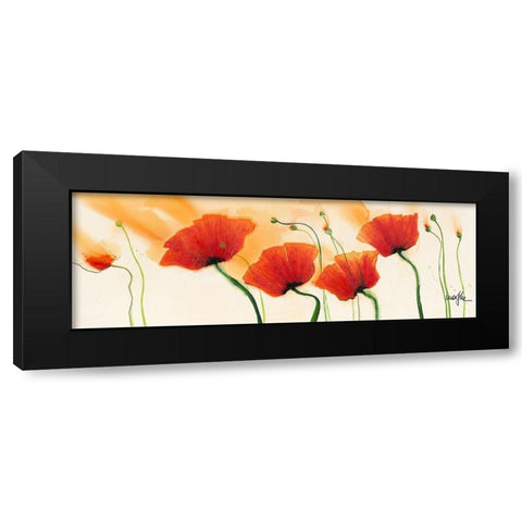 Fleur d Isa Black Modern Wood Framed Art Print by Marthe