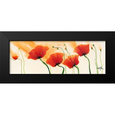 Fleur d Isa Black Modern Wood Framed Art Print by Marthe