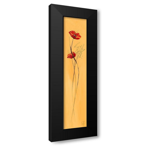 Classic Fleuriette I Black Modern Wood Framed Art Print with Double Matting by Zacher-Finet, Isabelle