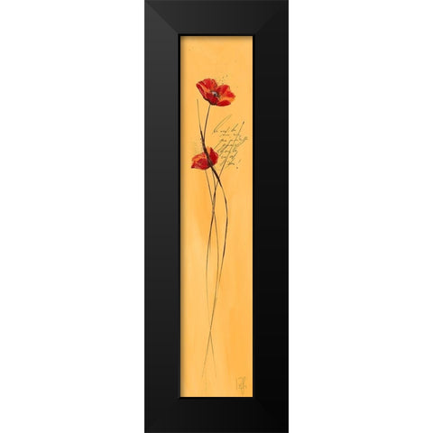 Classic Fleuriette I Black Modern Wood Framed Art Print by Zacher-Finet, Isabelle