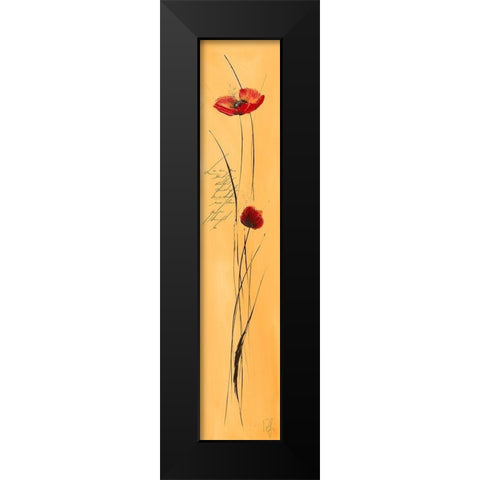 Classic Fleuriette II Black Modern Wood Framed Art Print by Zacher-Finet, Isabelle