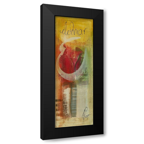 Amor III Black Modern Wood Framed Art Print by Leys, Gemma