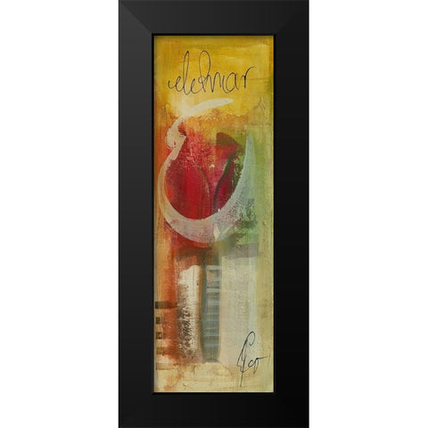 Amor III Black Modern Wood Framed Art Print by Leys, Gemma