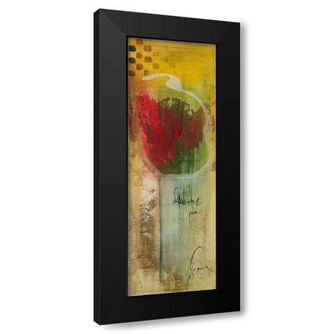 Mi corazon Black Modern Wood Framed Art Print by Leys, Gemma