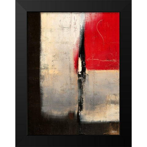 Lois de la Presence Black Modern Wood Framed Art Print by Becam, Carole