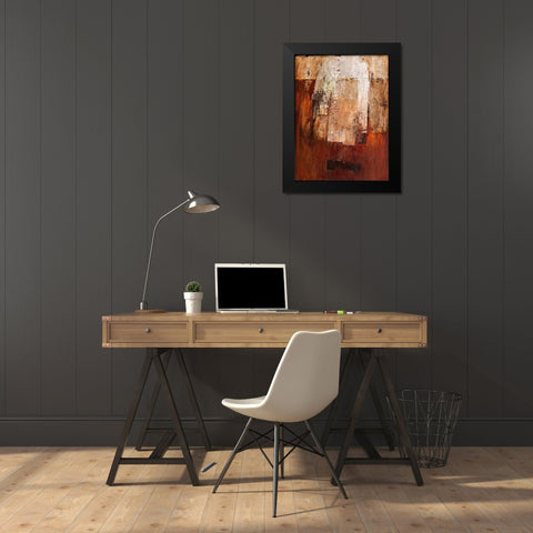 Op Zoek naar rust Black Modern Wood Framed Art Print by Verplanke, Jenny