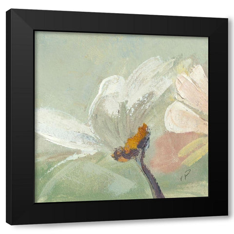 Paquerette II Black Modern Wood Framed Art Print with Double Matting by Parise, Chantal
