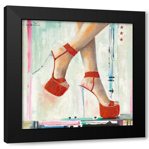 Marilyn s Shoes I Black Modern Wood Framed Art Print with Double Matting by Cornee, Patrick