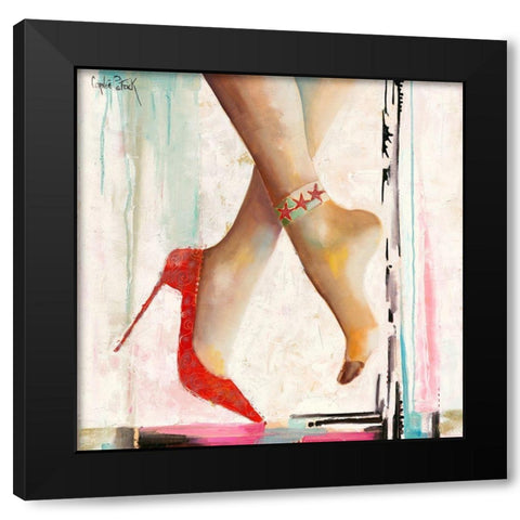 Marilyn s Shoes II Black Modern Wood Framed Art Print by Cornee, Patrick