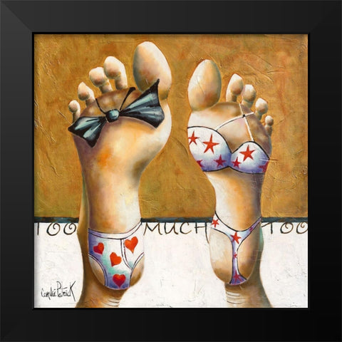 Too Much I Black Modern Wood Framed Art Print by Cornee, Patrick