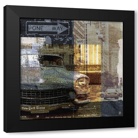 Urban I Black Modern Wood Framed Art Print by Paput, Philippe