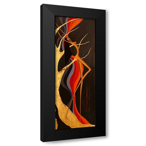 Plaisir subliminal II Black Modern Wood Framed Art Print with Double Matting by Natacha L.