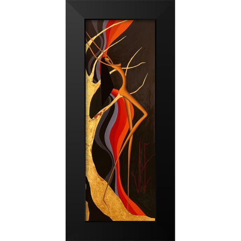 Plaisir subliminal II Black Modern Wood Framed Art Print by Natacha L.