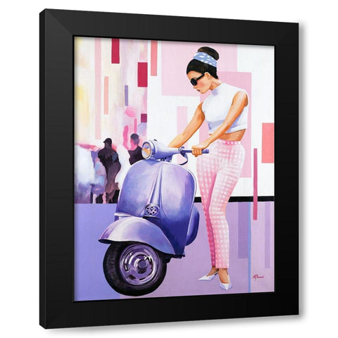 Femme I Black Modern Wood Framed Art Print by Bernard, Anne