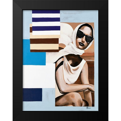 Femme IV Black Modern Wood Framed Art Print by Bernard, Anne