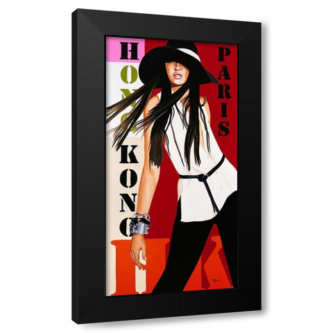 Femme VI Black Modern Wood Framed Art Print with Double Matting by Bernard, Anne