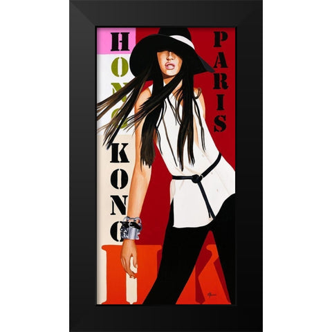 Femme VI Black Modern Wood Framed Art Print by Bernard, Anne