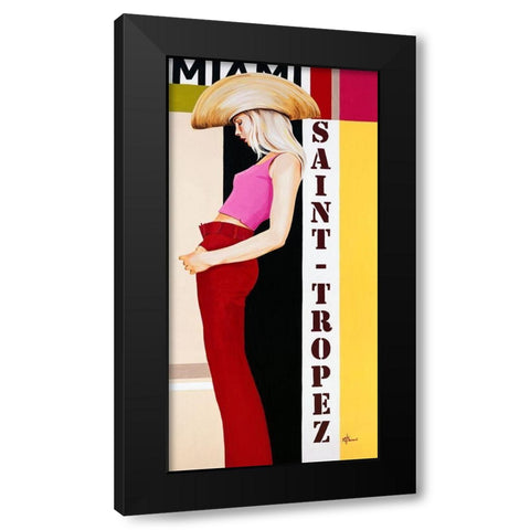 Femme VIII Black Modern Wood Framed Art Print by Bernard, Anne