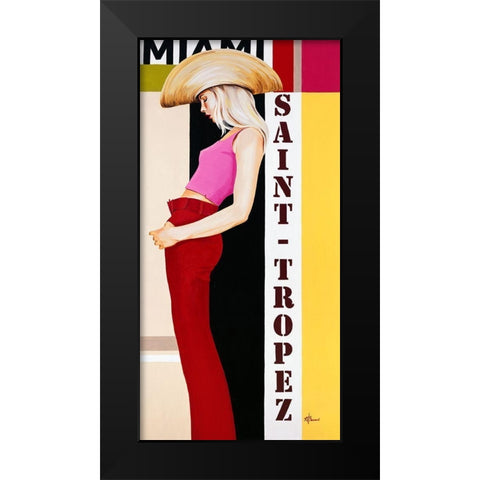 Femme VIII Black Modern Wood Framed Art Print by Bernard, Anne