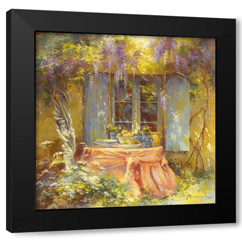 Couleurs du printempsÂ  Black Modern Wood Framed Art Print by Messely, Johan