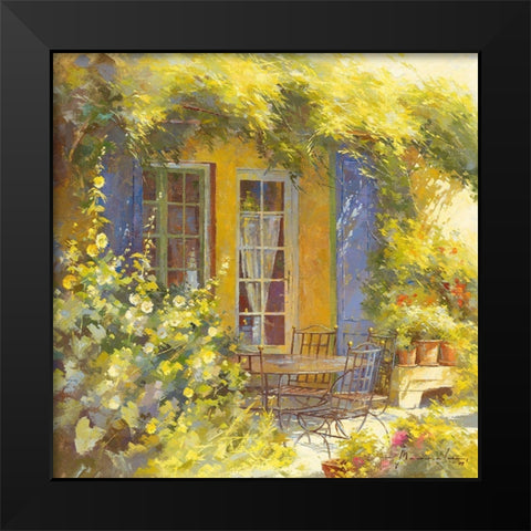 Bouquet de fleursÂ Â Â  Black Modern Wood Framed Art Print by Messely, Johan