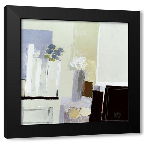 Composition de 2 bouquets Black Modern Wood Framed Art Print with Double Matting by Choisy, Christian