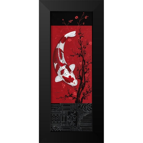 Premium Kujaku Black Modern Wood Framed Art Print by Gruhn, Nicole
