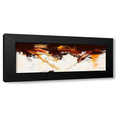 Violino III Black Modern Wood Framed Art Print with Double Matting by Zacher-Finet, Isabelle