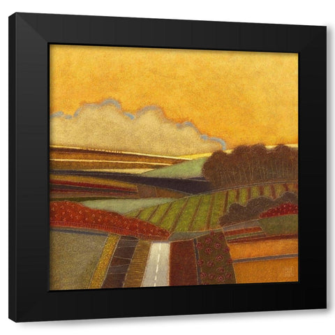 The Sun comes Up Black Modern Wood Framed Art Print with Double Matting by van Hoek, Rob